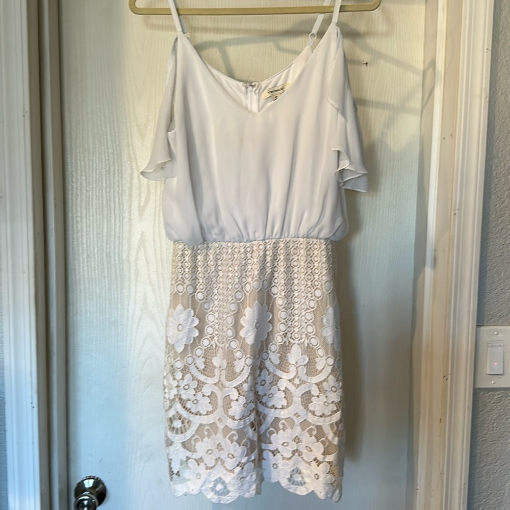 Francesca’s lace bottom dress